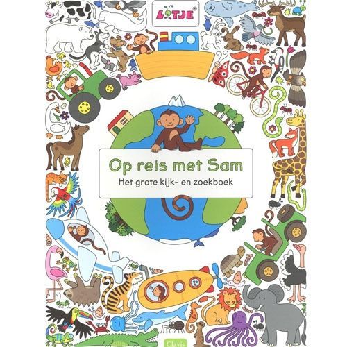 uitgeverij clavis kijk- en zoekboek op reis met sam