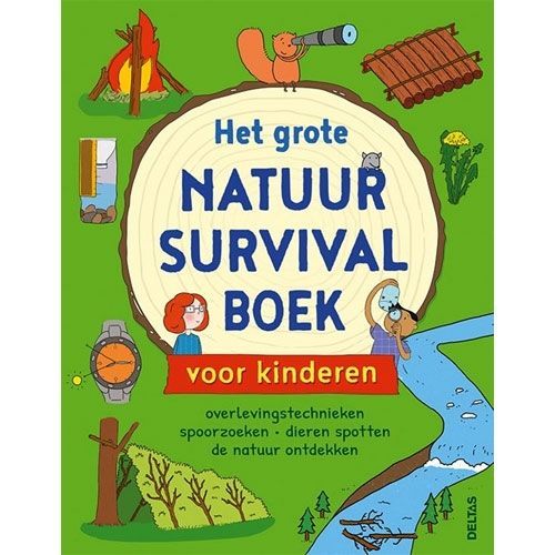 uitgeverij deltas het grote natuur survival boek voor kinderen