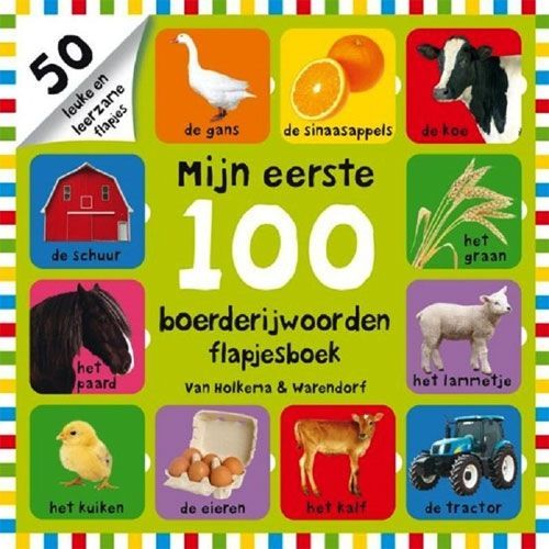 uitgeverij unieboek flapjesboek mijn eerste 100 boerderijwoorden