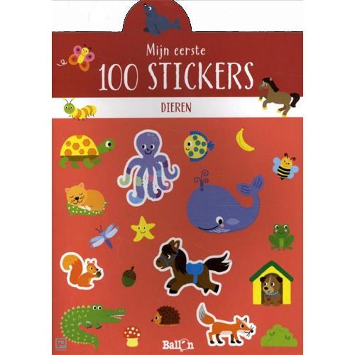 uitgeverij ballon mijn eerste 100 sticker - dieren