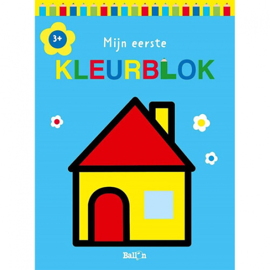 uitgeverij ballon mijn eerste kleurblok huis 