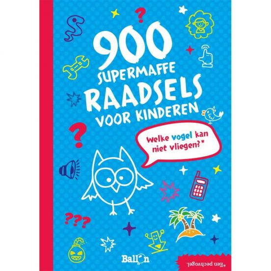 uitgeverij ballon raadselboek 900 supermaffe raadsels voor kinderen