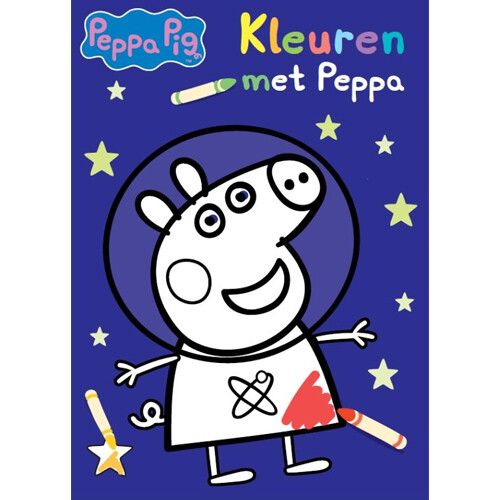 uitgeverij big balloon peppa pig kleuren met peppa