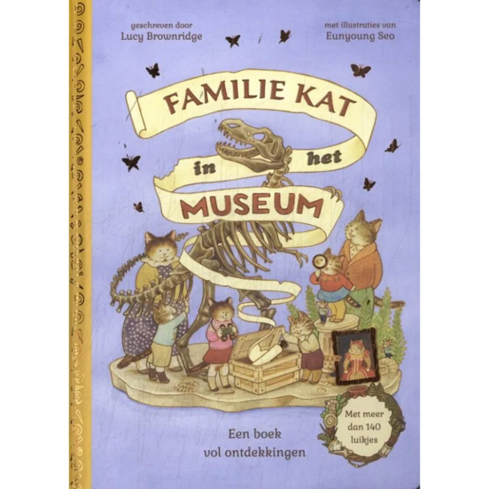 uitgeverij christofoor flapjesboek familie kat in het museum