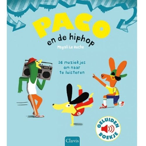 uitgeverij clavis geluidenboek paco en de hiphop