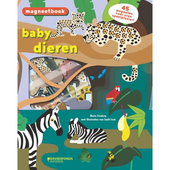 uitgeverij davidsfonds magneetboek babydieren