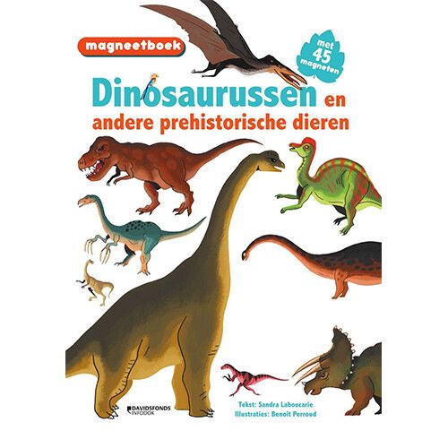uitgeverij davidsfonds magneetboek dinosaurussen en andere prehistorische dieren