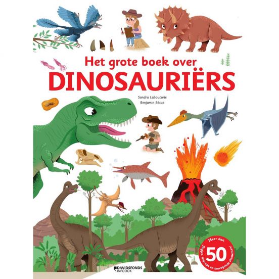uitgeverij davidsfonds pop-upboek het grote boek over dinosauriërs