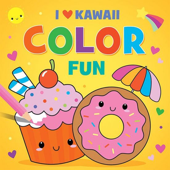 uitgeverij deltas kleurboek i love kawaii color fun