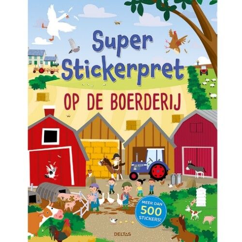 uitgeverij deltas super stickerpret - boerderij