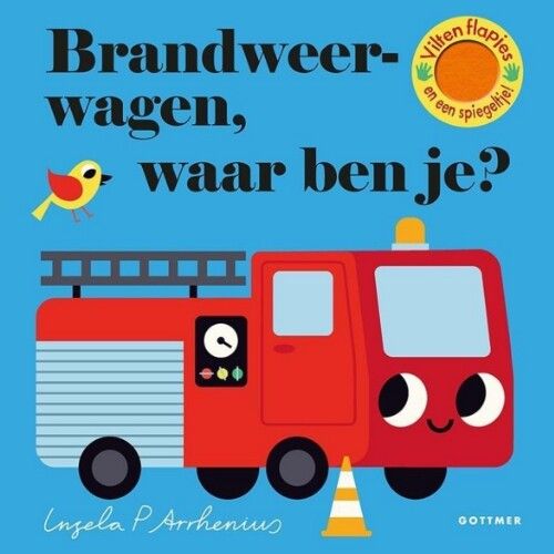 uitgeverij gottmer flapjesboek brandweerwagen, waar ben je?