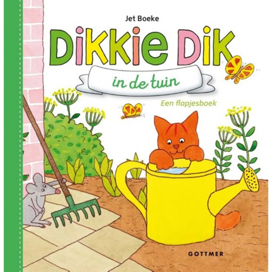 uitgeverij gottmer flapjesboek dikkie dik in de tuin