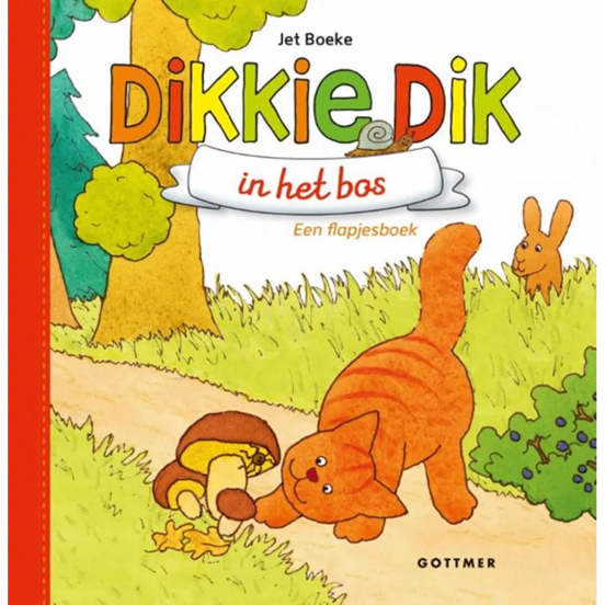 uitgeverij gottmer flapjesboek dikkie dik in het bos