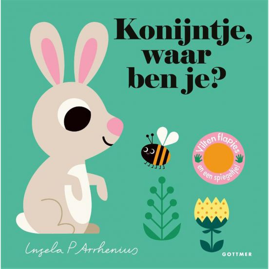 uitgeverij gottmer flapjesboek konijntje, waar ben je?