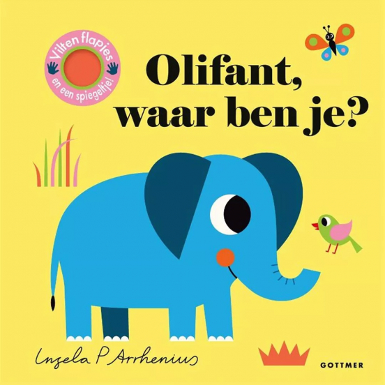 uitgeverij gottmer flapjesboek olifant, waar ben je?