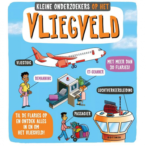 uitgeverij gottmer kartonboek op het vliegveld