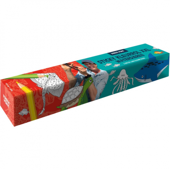 uitgeverij image books freek vonk sticky kleurrol xxl waterdieren