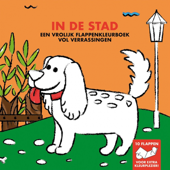 uitgeverij image books flappenkleurboek in de stad
