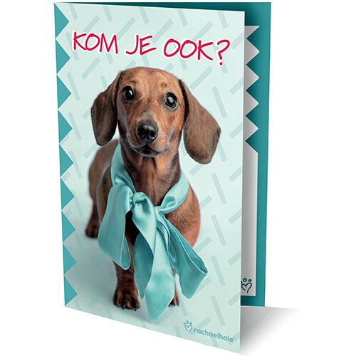 uitgeverij interstat uitnodigingen hond - 6st 