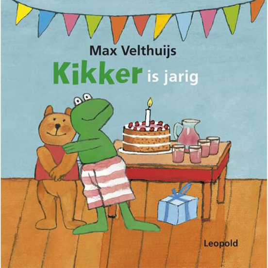uitgeverij leopold kartonboek kikker is jarig