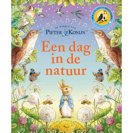 uitgeverij ploegsma geluidenboek pieter konijn - een dag in de natuur