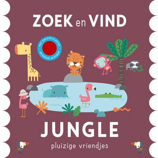 uitgeverij rebo flapjesboek zoek en vind - jungle