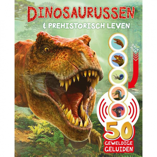 uitgeverij rebo geluidenboek dinosaurussen en prehistorisch leven