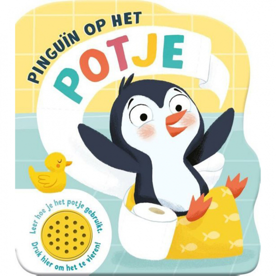 uitgeverij rebo geluidenboek kleine pinguïn op het potje