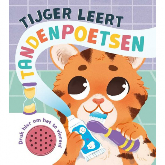 uitgeverij rebo geluidenboek tijger leert tandenpoetsen