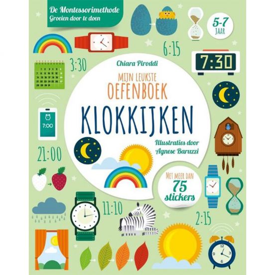 uitgeverij rebo mijn leukste oefenboek - klokkijken