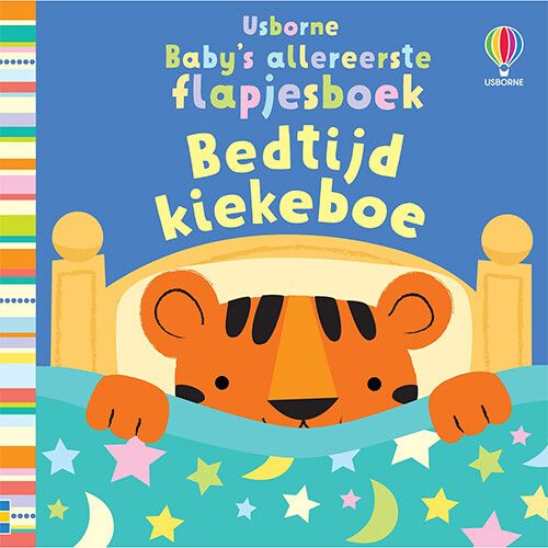 uitgeverij usborne baby's allereerste flapjesboek - bedtijd kiekeboe