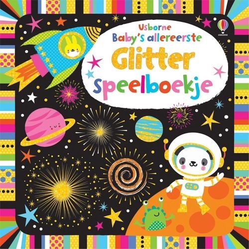 uitgeverij usborne baby's allereerste glitter speelboekje