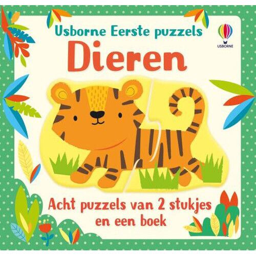 uitgeverij usborne boek en puzzel 8x2st - dieren