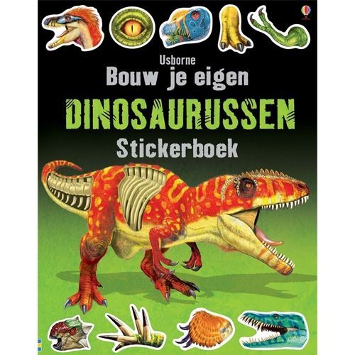 uitgeverij usborne bouw je eigen dinosaurussen stickerboek