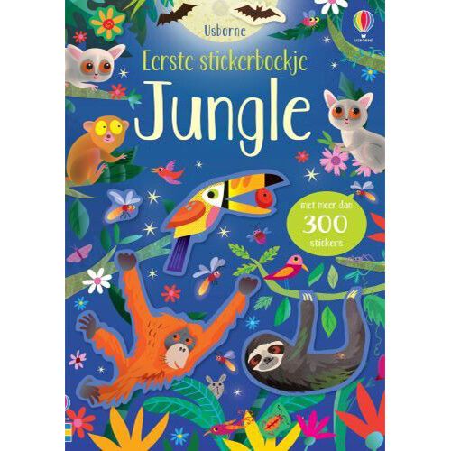 uitgeverij usborne eerste stickerboekje jungle