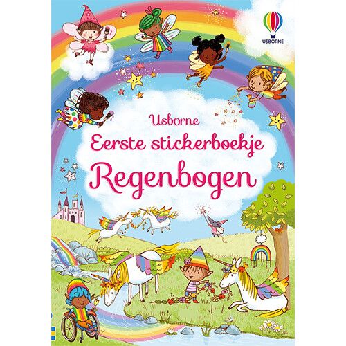 uitgeverij usborne eerste stickerboekje regenbogen