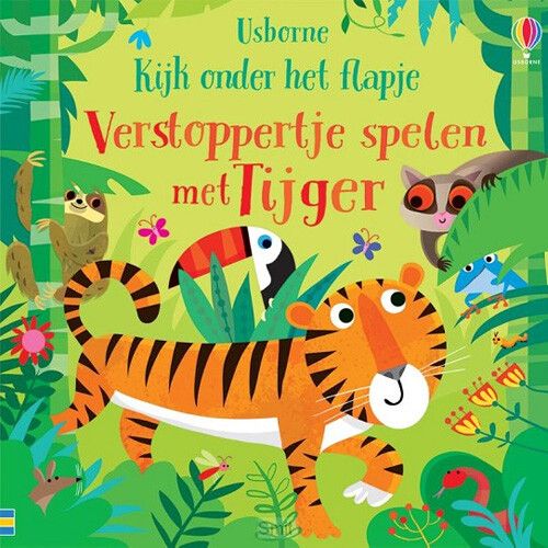 uitgeverij usborne flapjesboek verstoppertje spelen met tijger