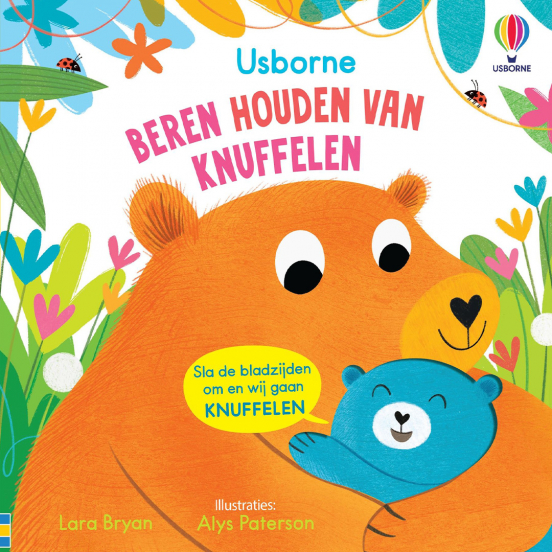 uitgeverij usborne kartonboek beren houden van knuffelen