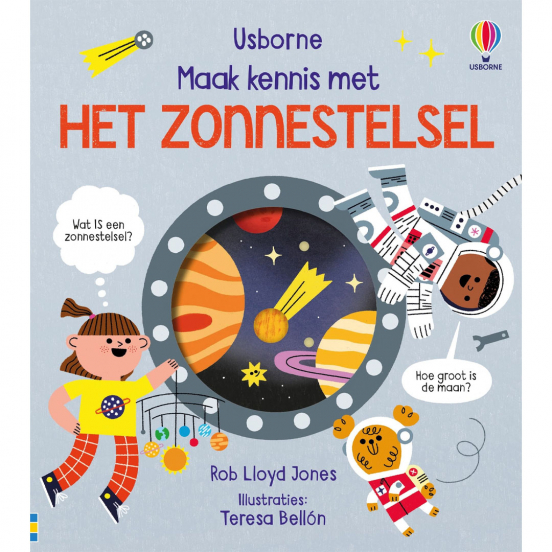 uitgeverij usborne kartonboekje het zonnestelsel