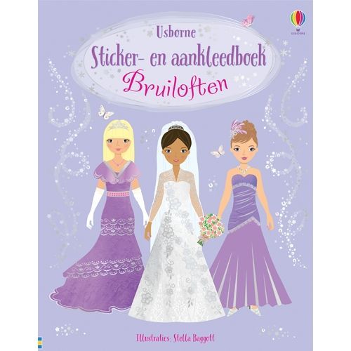 uitgeverij usborne sticker- en aankleedboekje - bruiloften