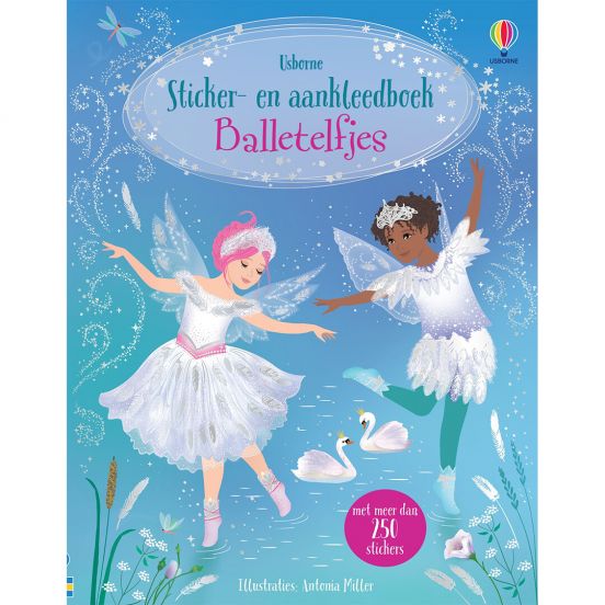 uitgeverij usborne sticker- en aankleedboekje balletelfjes