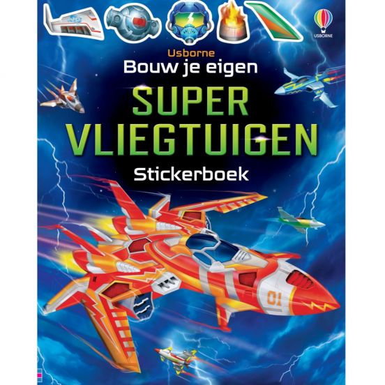 uitgeverij usborne stickerboek bouw je eigen supervliegtuigen