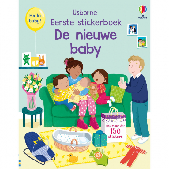 uitgeverij usborne stickerboek de nieuwe baby