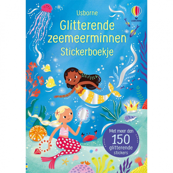 uitgeverij usborne stickerboek glitterende zeemeerminnen