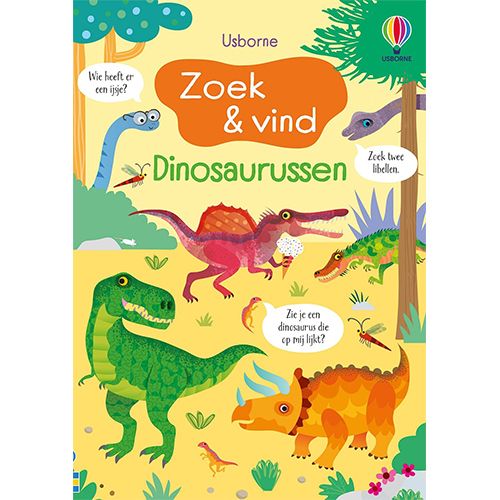 uitgeverij usborne zoek & vind dinosaurussen