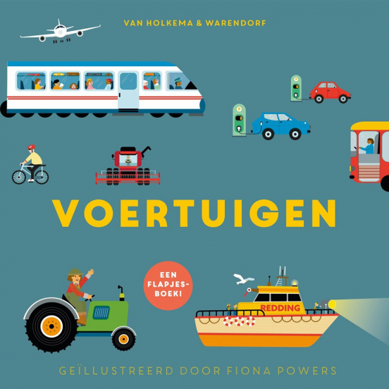 uitgeverij van holkema & warendorf flapjesboek voertuigen