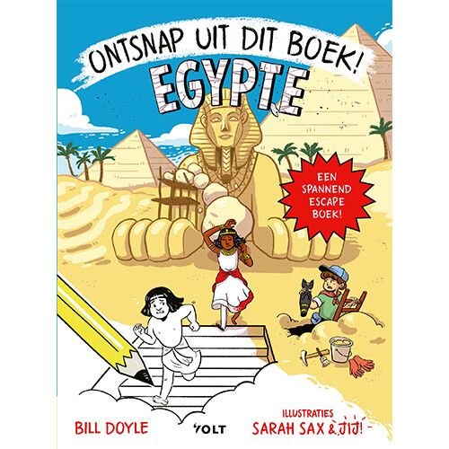 uitgeverij volt ontsnap uit dit boek! egypte