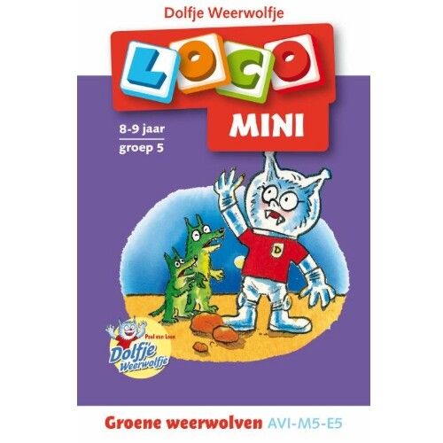 uitgeverij zwijsen loco mini dolfje weerwolfje - groene weerwolven