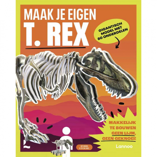 uitgeverij lannoo bouwpakket maak je eigen t-rex