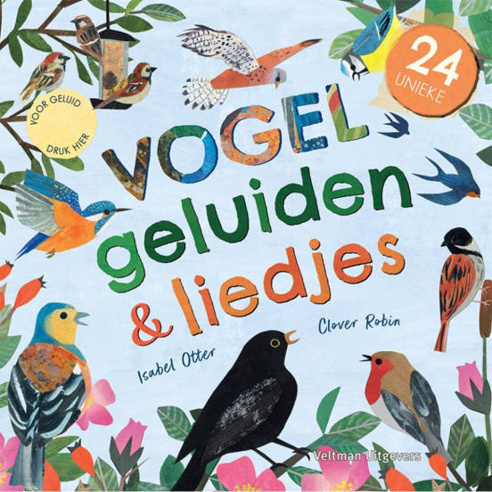 veltman uitgevers geluidenboek 24 unieke vogelgeluiden en liedjes